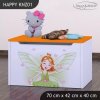Box na hračky Happy KNZ01 - zelená čarodějka (Barva bílá)