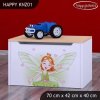 Box na hračky Happy KNZ01 - zelená čarodějka (Barva bílá)