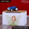 Box na hračky Happy KNZ01 - zelená čarodějka (Barva bílá)