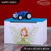 Box na hračky Happy KNZ01 - zelená čarodějka (Barva bílá)