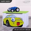 Box na hračky Happy KNZ01 - žluté auto (Barva bílá)