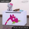 Box na hračky Happy KNZ01 - žirafa (Barva bílá)