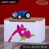 Box na hračky Happy KNZ01 - žirafa (Barva bílá)