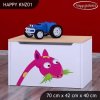 Box na hračky Happy KNZ01 - žirafa (Barva bílá)