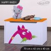 Box na hračky Happy KNZ01 - žirafa (Barva bílá)