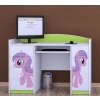 Psací stůl Happy B01 - růžový pony (Barva bílá)