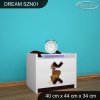 Noční stolek Dream SZN01 - pirát (Barva bílá)