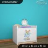 Noční stolek Dream SZN01 - kočičky (Barva bílá)
