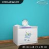 Noční stolek Dream SZN01 - kočičky (Barva bílá)