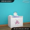 Noční stolek Dream SZN01 - zámek (Barva bílá)