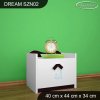 Noční stolek Dream SZN02 - ovečka (Barva bílá)