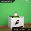 Noční stolek Dream SZN02 - krtek (Barva bílá)