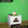 Noční stolek Dream SZN02 - formule (Barva bílá)