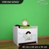 Noční stolek Dream SZN02 - antarktida (Barva bílá)