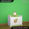 Noční stolek Dream SZN02 - lvíček (Barva bílá)