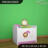 Noční stolek Dream SZN02 - lvíček (Barva bílá)
