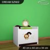 Noční stolek Dream SZN02 - lvíček (Barva bílá)