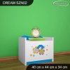 Noční stolek Dream SZN02 - květiny (Barva bílá)