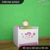 Noční stolek Dream SZN02 - včelka (Barva bílá)