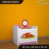 Noční stolek Dream SZN03 - kočička (Barva bílá, Otevírání dvířek pravé)