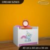 Noční stolek Dream SZN03 - kočičky (Barva bílá, Otevírání dvířek pravé)