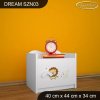 Noční stolek Dream SZN03 - lvíček (Barva bílá, Otevírání dvířek pravé)