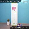 Skříň Dream SZ01 - pejsci (Barva bílá, Otevírání dvířek pravé, Vnitřek skříně šatní tyč)