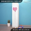 Skříň Dream SZ01 - pejsci (Barva bílá, Otevírání dvířek pravé, Vnitřek skříně šatní tyč)