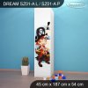 Skříň Dream SZ01 - pirát (Barva bílá, Otevírání dvířek pravé, Vnitřek skříně šatní tyč)