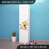 Skříň Dream SZ01 - zvířecí kapela (Barva bílá, Otevírání dvířek pravé, Vnitřek skříně šatní tyč)