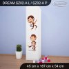 Skříň Dream SZ02 - veselé safari II. (Barva bílá, Otevírání dvířek pravé, Vnitřek skříně šatní tyč)