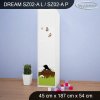 Skříň Dream SZ02 - krtek (Barva bílá, Otevírání dvířek pravé, Vnitřek skříně šatní tyč)