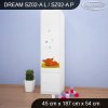 Skříň Dream SZ02 - kočička (Barva bílá, Otevírání dvířek pravé, Vnitřek skříně šatní tyč)