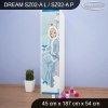 Skříň Dream SZ02 - ledová královna (Barva bílá, Otevírání dvířek pravé, Vnitřek skříně šatní tyč)