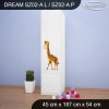 Skříň Dream SZ02 - afrika (Barva bílá, Otevírání dvířek pravé, Vnitřek skříně šatní tyč)
