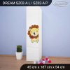 Skříň Dream SZ02 - lvíček (Barva bílá, Otevírání dvířek pravé, Vnitřek skříně šatní tyč)