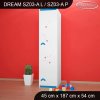 Skříň Dream SZ03 - víla s koníkem (Barva bílá, Otevírání dvířek pravé, Vnitřek skříně šatní tyč)
