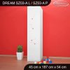 Skříň Dream SZ03 - víla s koníkem (Barva bílá, Otevírání dvířek pravé, Vnitřek skříně šatní tyč)