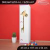 Skříň Dream SZ03 - safari (Barva bílá, Otevírání dvířek pravé, Vnitřek skříně šatní tyč)