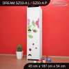 Skříň Dream SZ03 - beruška (Barva bílá, Otevírání dvířek pravé, Vnitřek skříně šatní tyč)