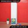 Skříň Dream SZ03 - žabka a čáp (Barva bílá, Otevírání dvířek pravé, Vnitřek skříně šatní tyč)