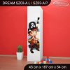 Skříň Dream SZ03 - pirát (Barva bílá, Otevírání dvířek pravé, Vnitřek skříně šatní tyč)