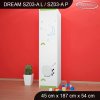 Skříň Dream SZ03 - ovečka (Barva bílá, Otevírání dvířek pravé, Vnitřek skříně šatní tyč)