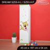 Skříň Dream SZ03 - zvířecí kapela (Barva bílá, Otevírání dvířek pravé, Vnitřek skříně šatní tyč)