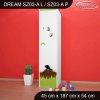 Skříň Dream SZ03 - krtek (Barva bílá, Otevírání dvířek pravé, Vnitřek skříně šatní tyč)