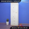 Skříň Dream SZ04 -víla  s koníkem (Barva bílá, Otevírání dvířek pravé, Vnitřek skříně šatní tyč)
