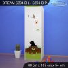 Skříň Dream SZ04 - krtek (Barva bílá, Otevírání dvířek pravé, Vnitřek skříně šatní tyč)