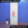 Skříň Dream SZ04 - palác (Barva bílá, Otevírání dvířek pravé, Vnitřek skříně šatní tyč)