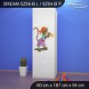 Skříň Dream SZ04 - pirátský ostrov (Barva bílá, Otevírání dvířek pravé, Vnitřek skříně šatní tyč)