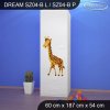 Skříň Dream SZ04 - afrika (Barva bílá, Otevírání dvířek pravé, Vnitřek skříně šatní tyč)